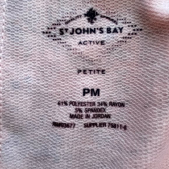 St John’s Bay Peach Paisley Oversized Sweatshirt Top Size PM NWOT - Picture 6 of 6